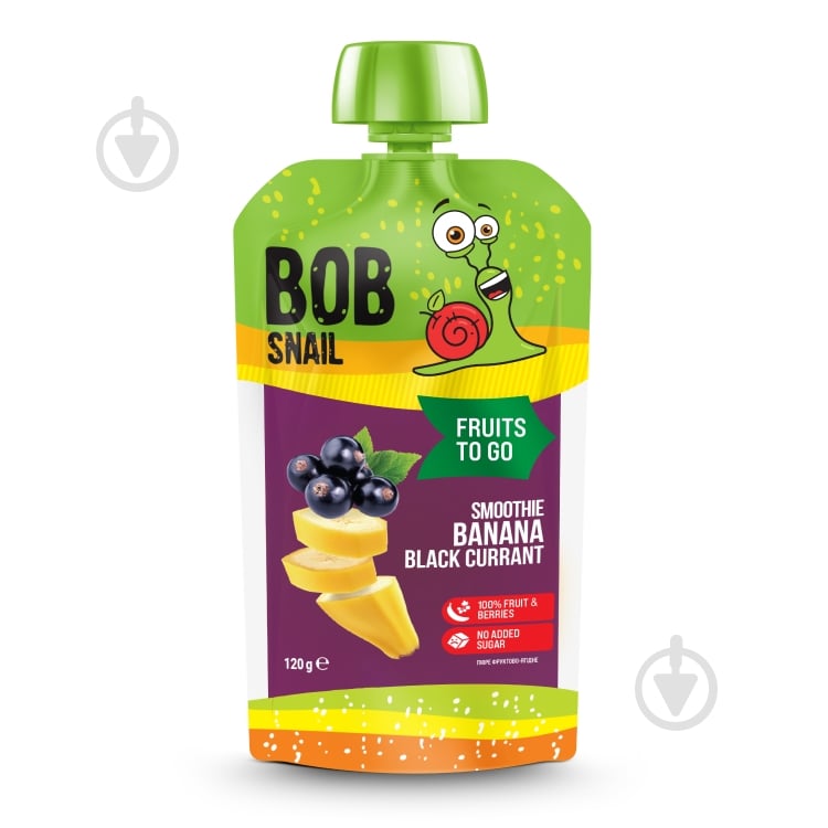 Сок-смузи Bob Snail Банан-чер смор 120г - фото 1 Сок-смузи Bob Snail Банан-чер смор 120г - фото 1