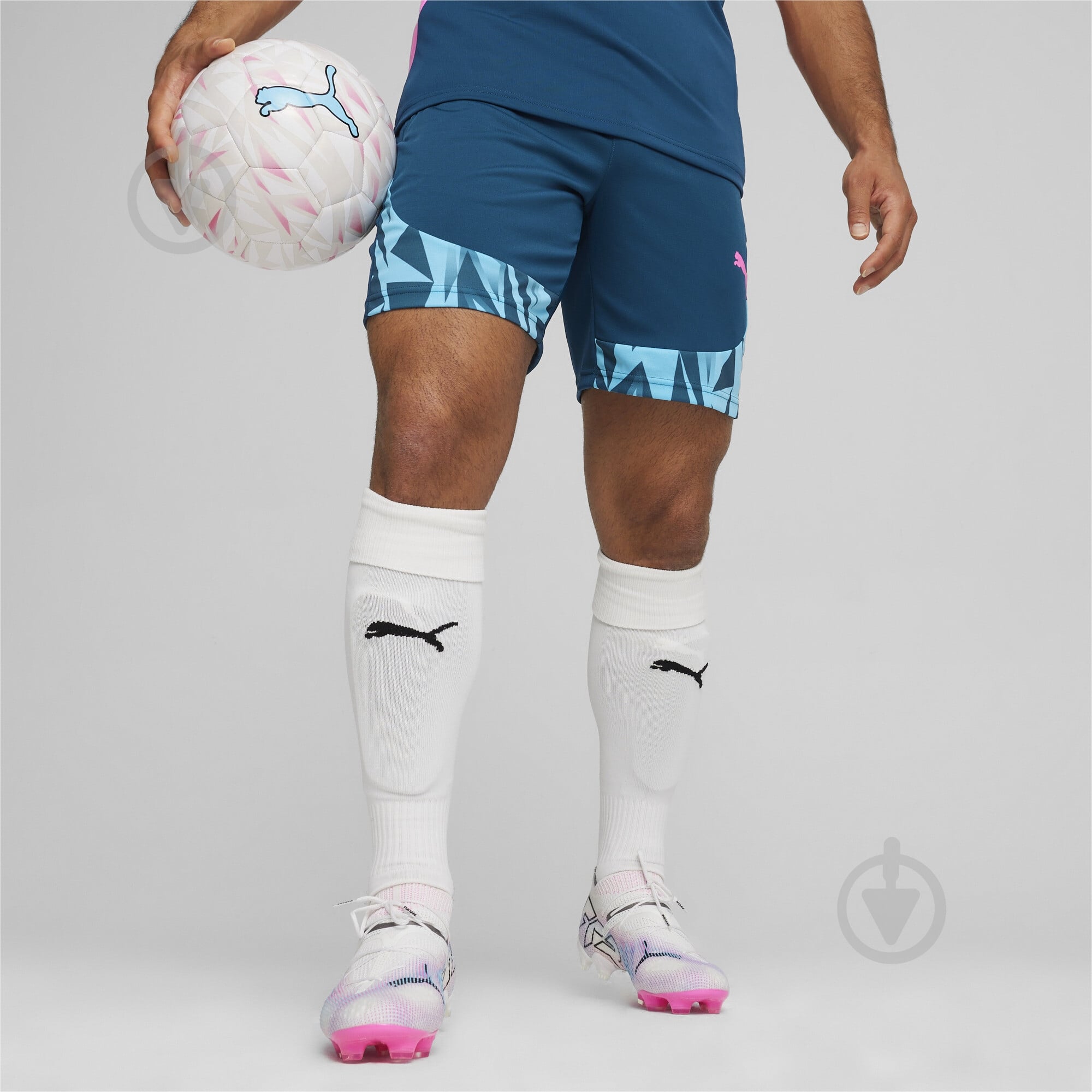 Шорты Puma INDIVIDUALFINAL SHORTS 65901956 р. M синий - фото 3