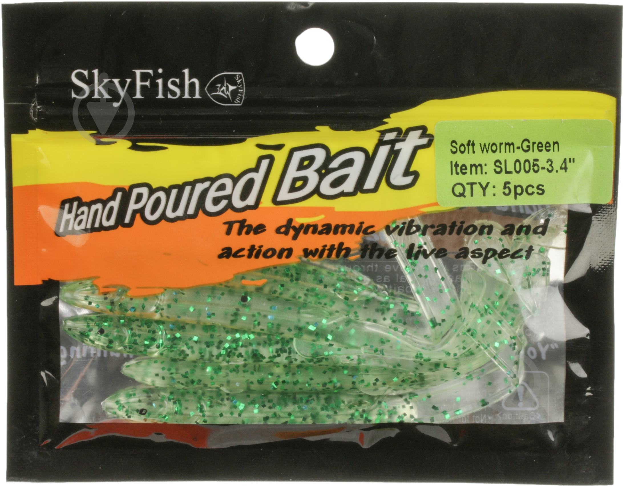 Виброхвост Orangefish 40 мм 5 шт. - фото 2 Виброхвост Orangefish 40 мм 5 шт. - фото 2