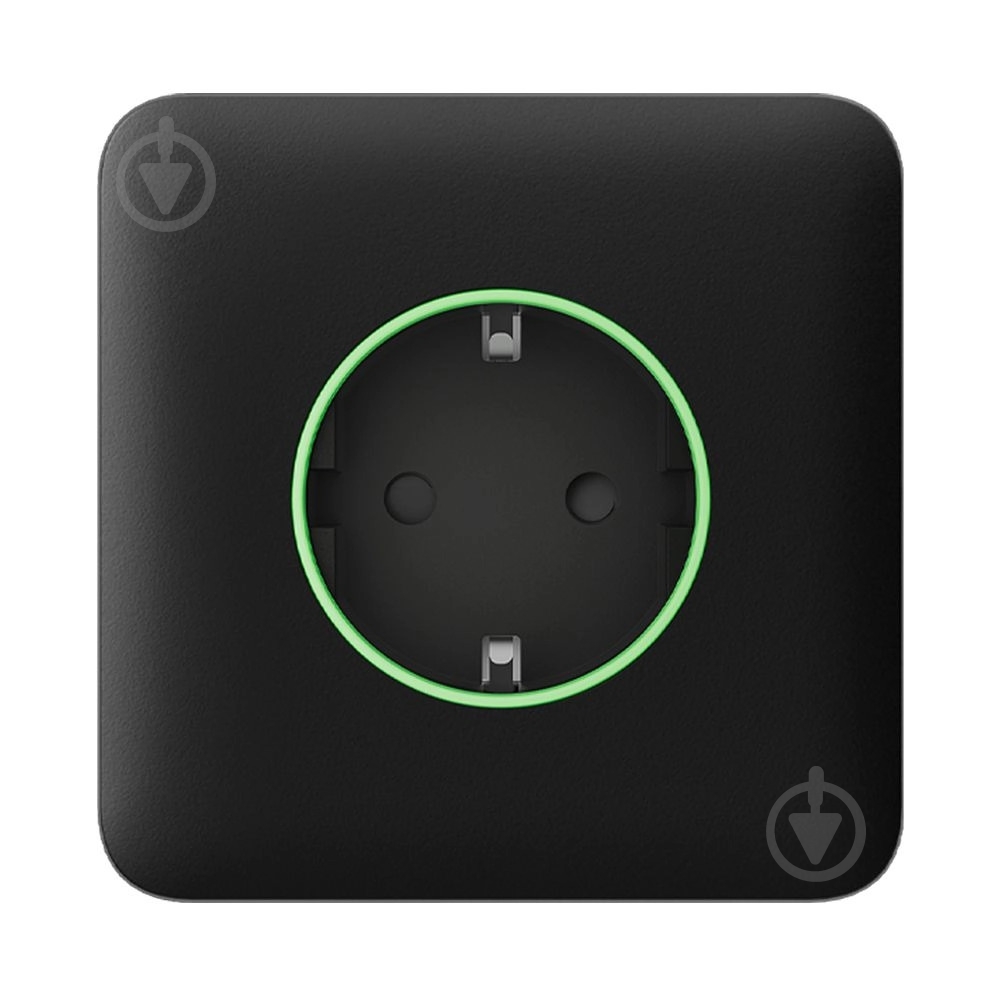 Панель передняя Ajax SoloCover (type F) для встроенной розетки черный - фото 1