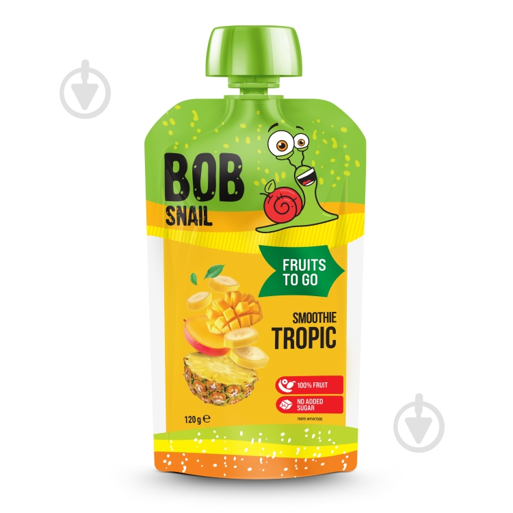 Сок-смузи Bob Snail фрук Smoothie Tropic 120г - фото 1