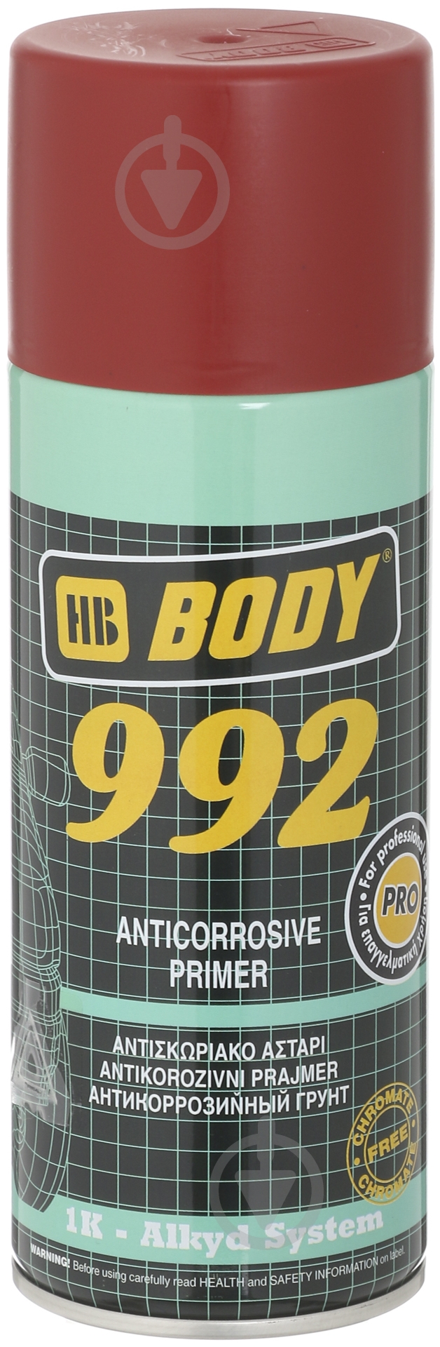 Грунт аэрозольный 992 1К корич. Body 400 мл - фото 1