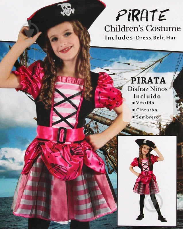 Костюм карнавальный Девилон Девочка-пират р.92 091013A - фото 1 Костюм карнавальный Девилон Девочка-пират р.92 091013A - фото 1