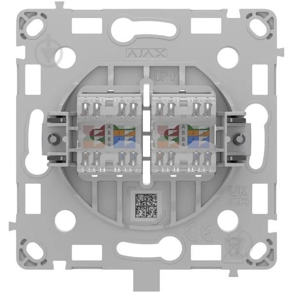 Механізм інтернет-розетки Ajax OutletCore (LAN) [55] ASP білий - фото 3