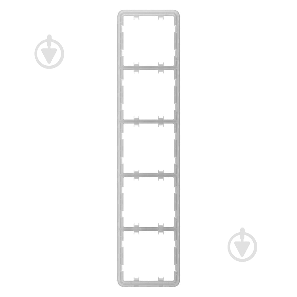 Рамка Ajax Frame (5 seats) vertical для пяти розеток или выключателей белый - фото 1 Рамка Ajax Frame (5 seats) vertical для пяти розеток или выключателей белый - фото 1