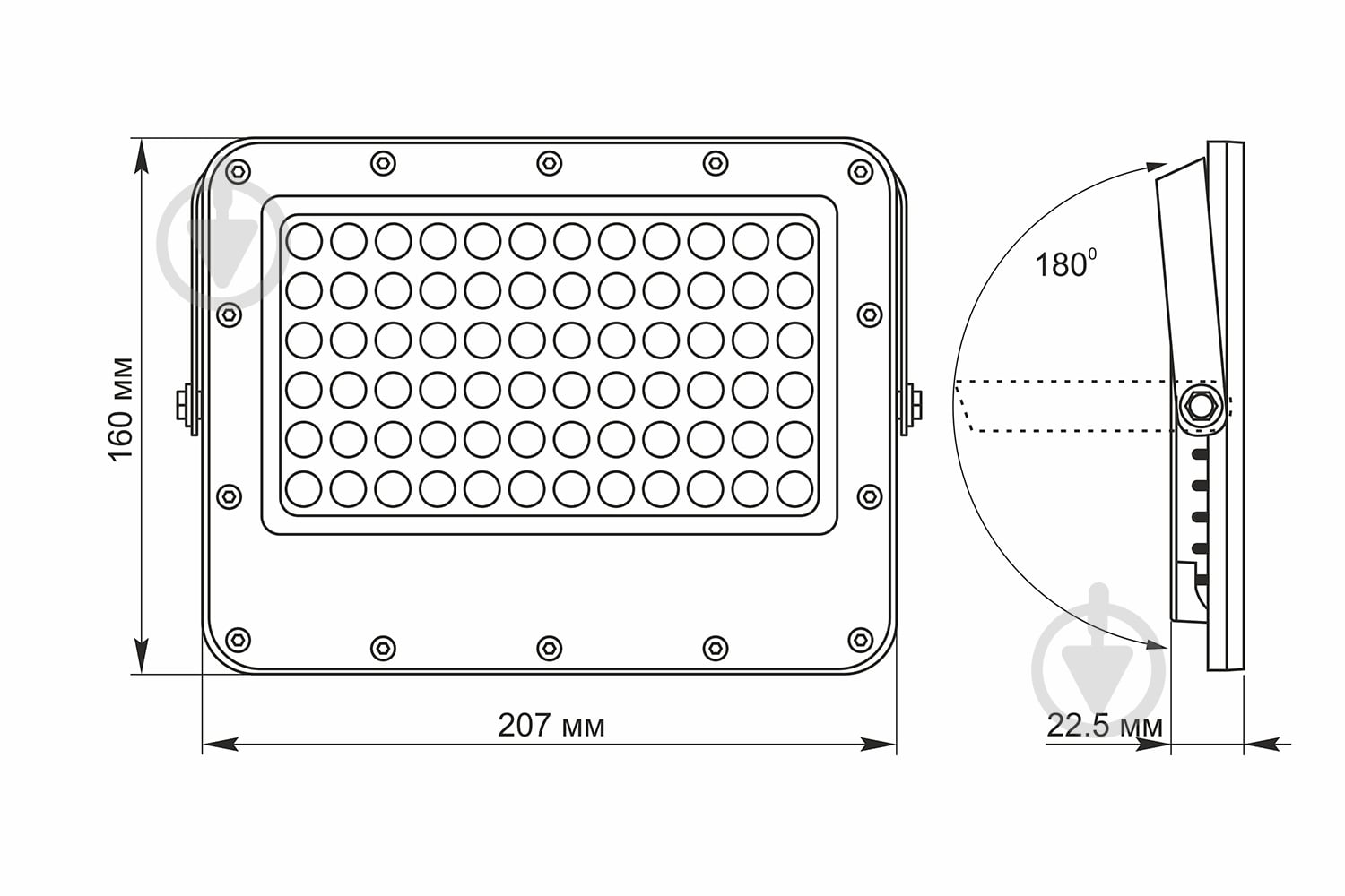 Прожектор LED автономный 1000LM 5000K 3.2V - фото 9 Прожектор LED автономный 1000LM 5000K 3.2V - фото 9