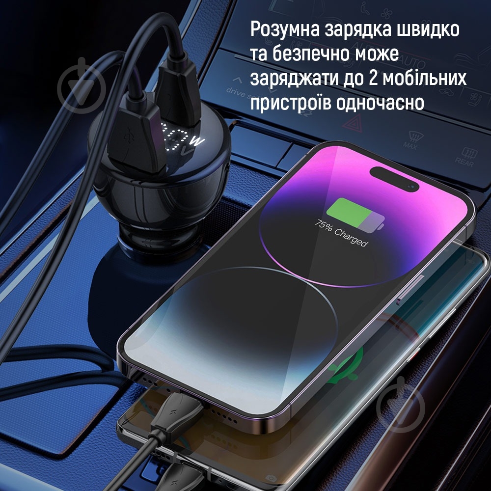 Автомобильное зарядное устройство ColorWay Power Delivery PPS USB (USB-A + USB-C) 100W Black (CW-CHA044PD-BK) - фото 16