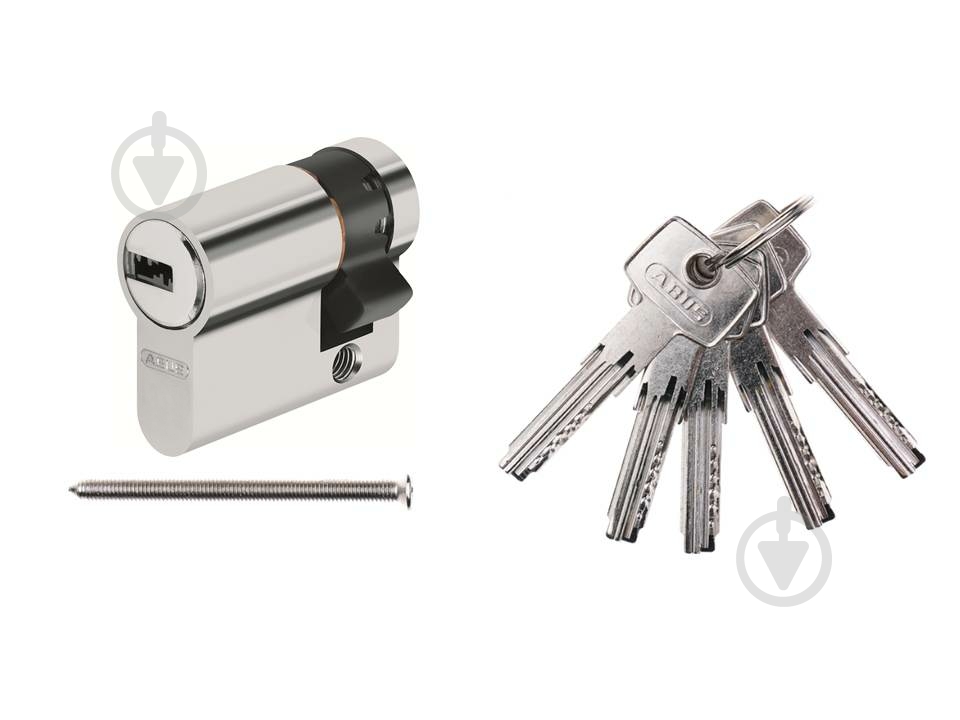 Цилиндр Abus D6PS 10x30 ключ-половинка 40 мм матовый никель - фото 2 Цилиндр Abus D6PS 10x30 ключ-половинка 40 мм матовый никель - фото 2