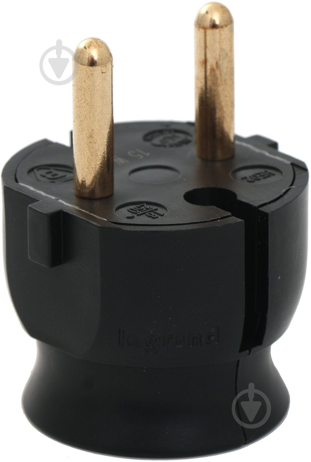 Електровилка Legrand 16 А 220 В без заземлення 220В 16А IP20 чорний - фото 1