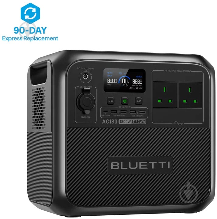 Зарядна станція BLUETTI AC180 GB Plug 1800 Вт LiFePO4 (1152 Вт·год) - фото 2