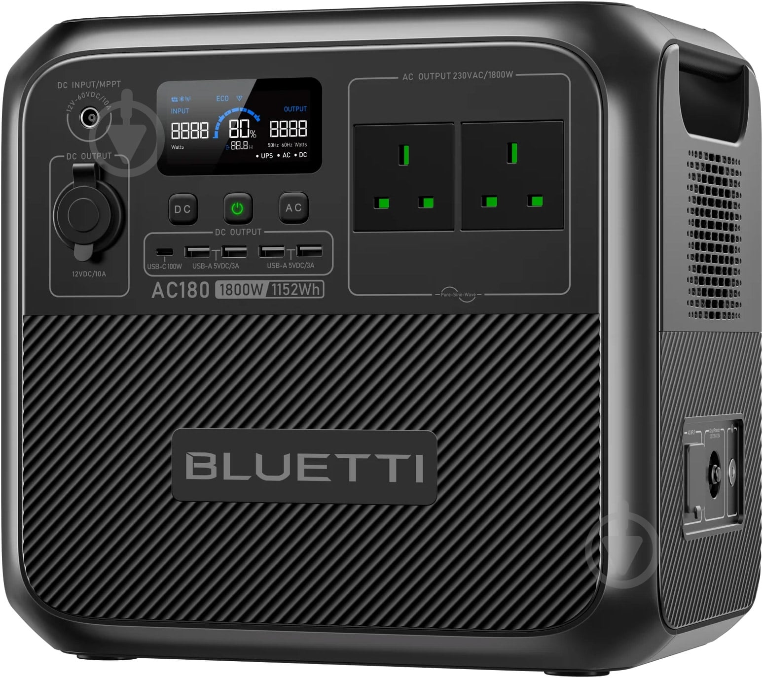 Зарядна станція BLUETTI AC180 GB Plug 1800 Вт LiFePO4 (1152 Вт·год) - фото 4