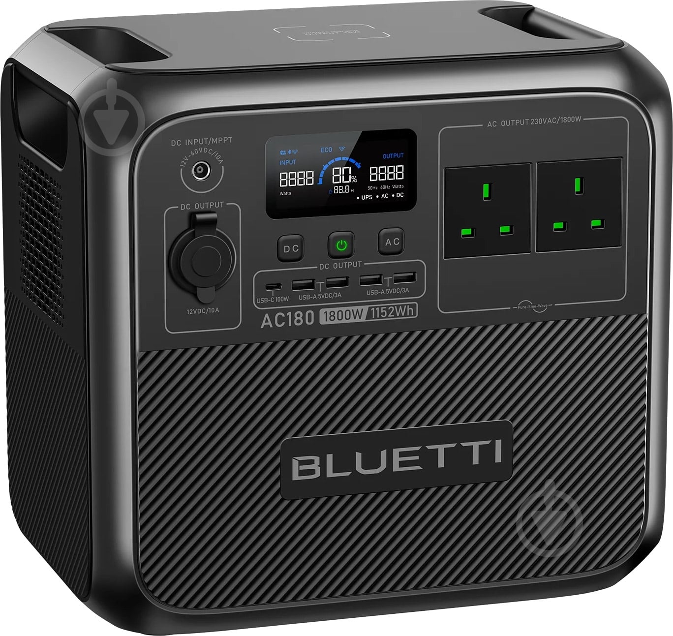 Зарядна станція BLUETTI AC180 GB Plug 1800 Вт LiFePO4 (1152 Вт·год) - фото 3
