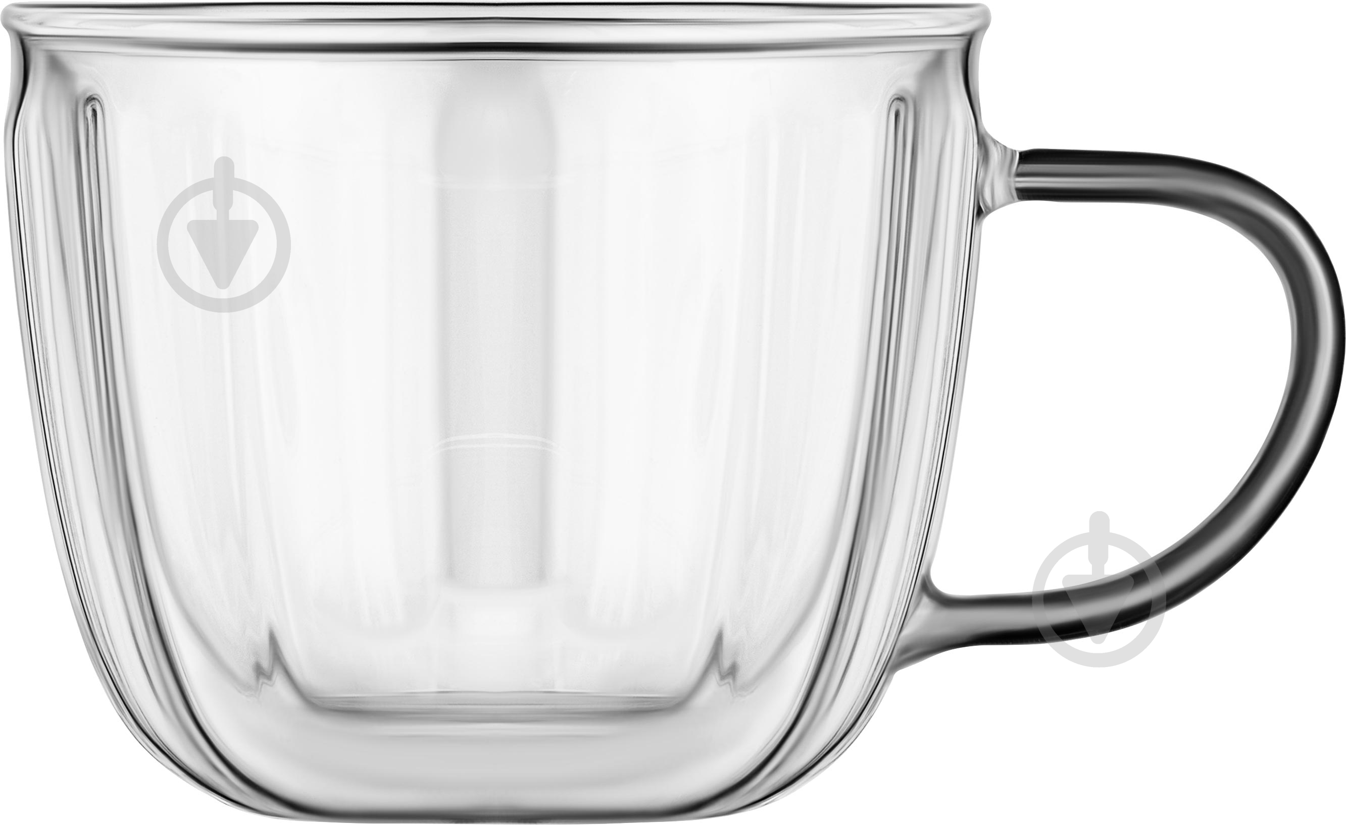 Набор чашек Ardesto 350 мл 2 шт. прозрачный AR2635BWN - фото 2 Набор чашек Ardesto 350 мл 2 шт. прозрачный AR2635BWN - фото 2