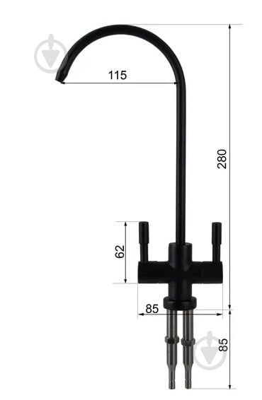 Кран Globus Lux для обратного осмоса для зворотнього осмосу Lazer GLLR-76A-BB - фото 6 Кран Globus Lux для обратного осмоса для зворотнього осмосу Lazer GLLR-76A-BB - фото 6