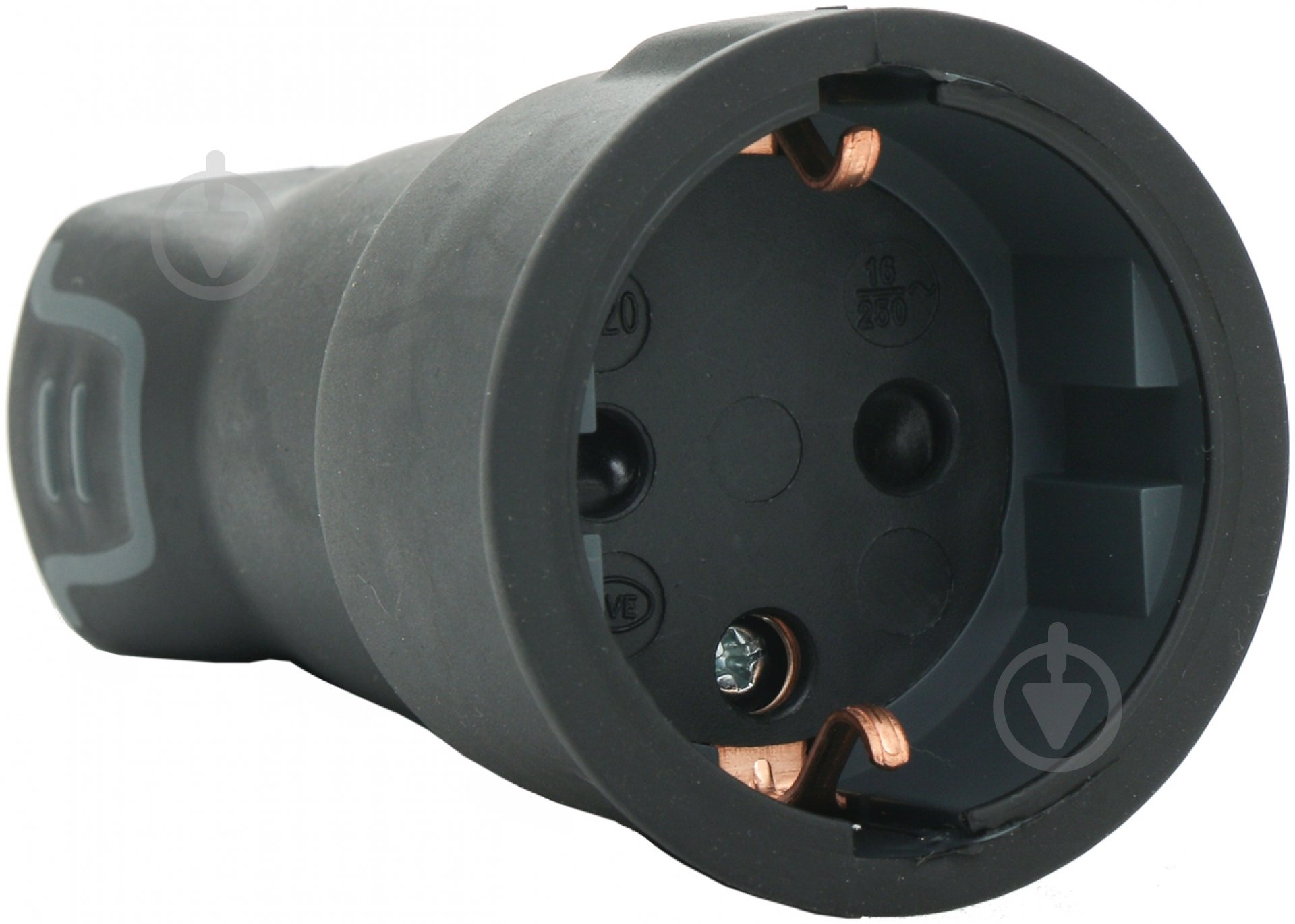 Розетка переносная Legrand 16 А 250 В с заземлением резина черный - фото 2