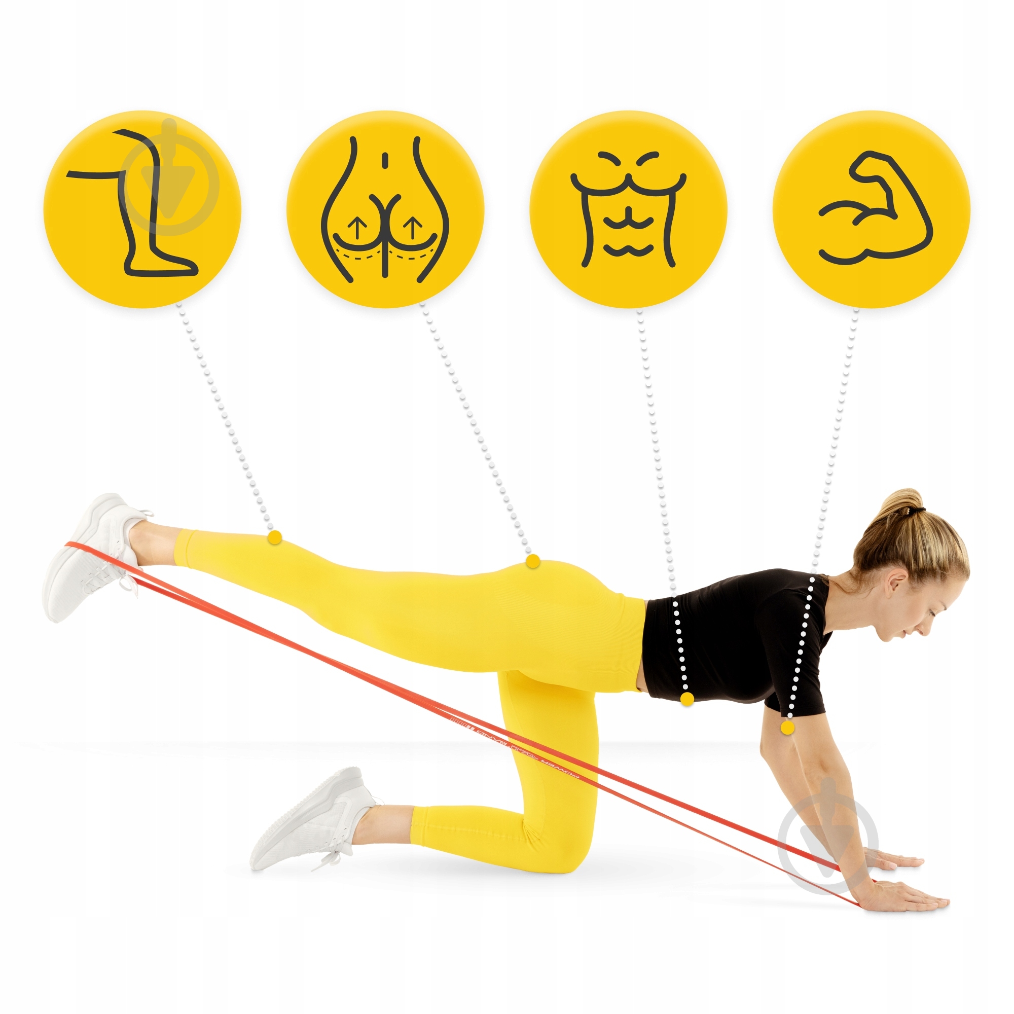 Резинка для фитнеса 4fizjo Power Band 2-17 кг 3 шт. Mix (P-5907222931837) 4FJ0062 - фото 6