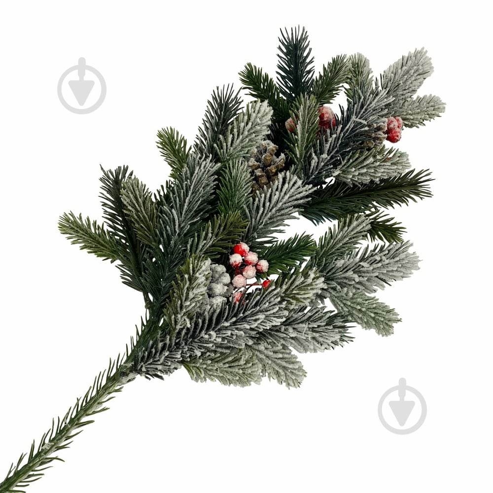 Веточка декоративная из искусственной хвои 30 см - фото 1 Веточка декоративная из искусственной хвои 30 см - фото 1