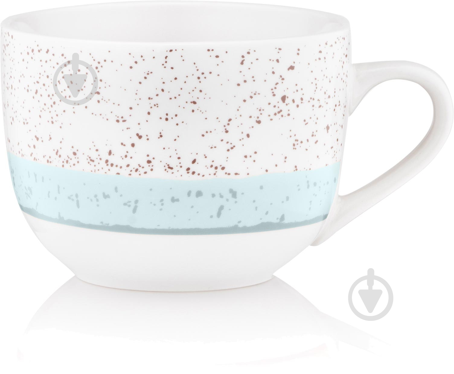 Чашка Ardesto Siena 500 мл бело-голубая AR2950SWB - фото 5