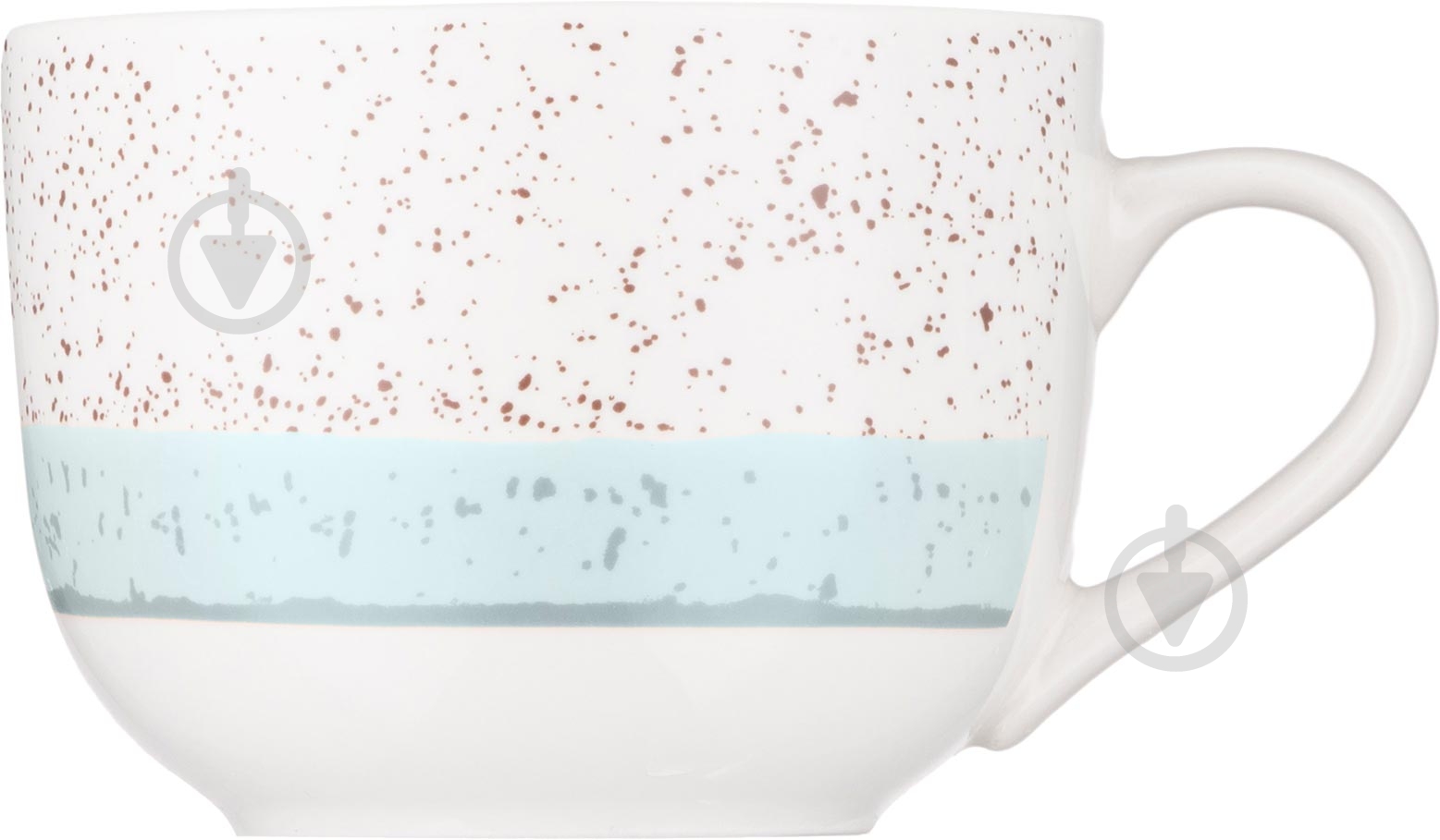 Чашка Ardesto Siena 500 мл бело-голубая AR2950SWB - фото 4