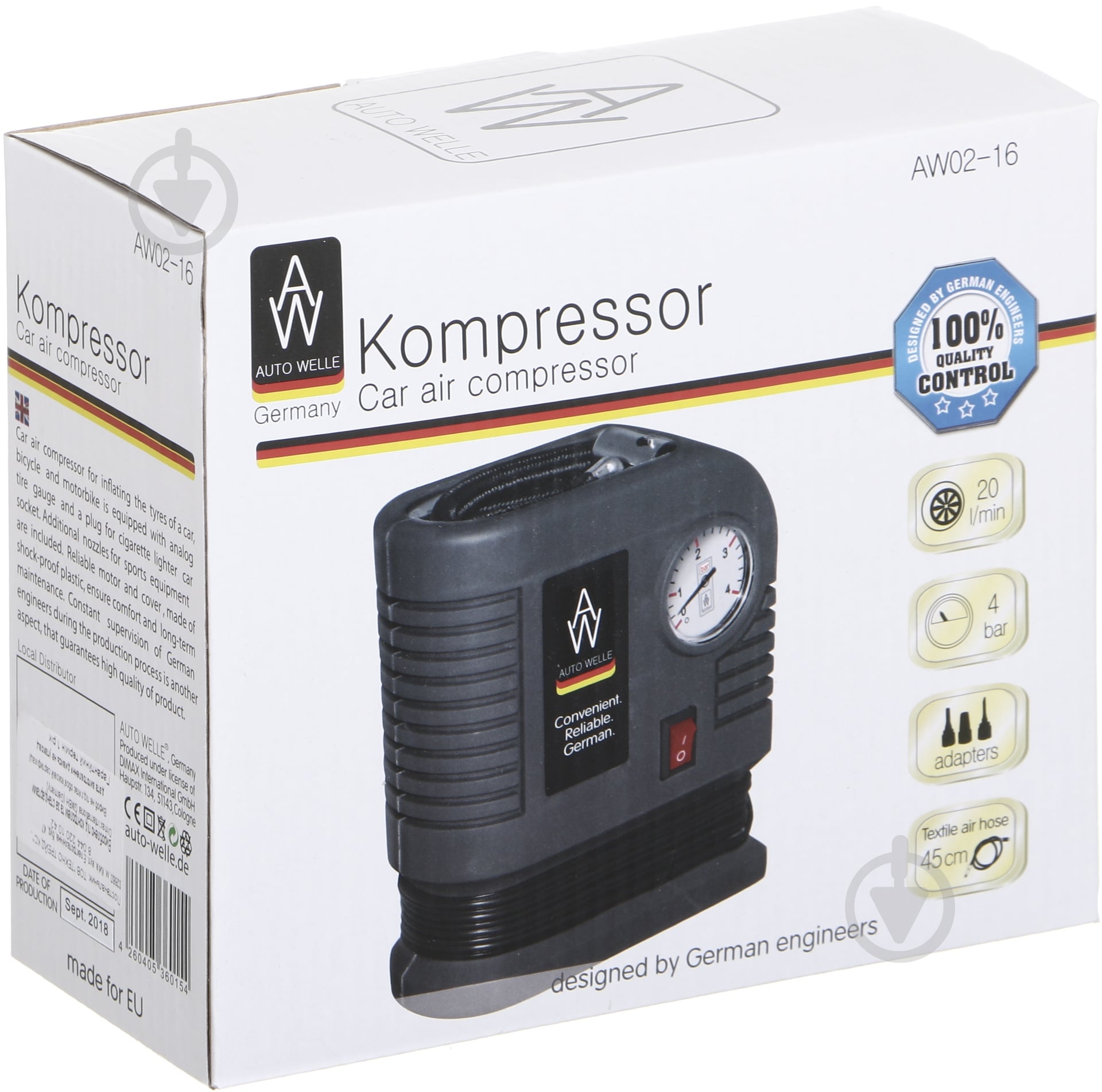 Компресcор автомобильный Auto Welle AW02-16 - фото 5