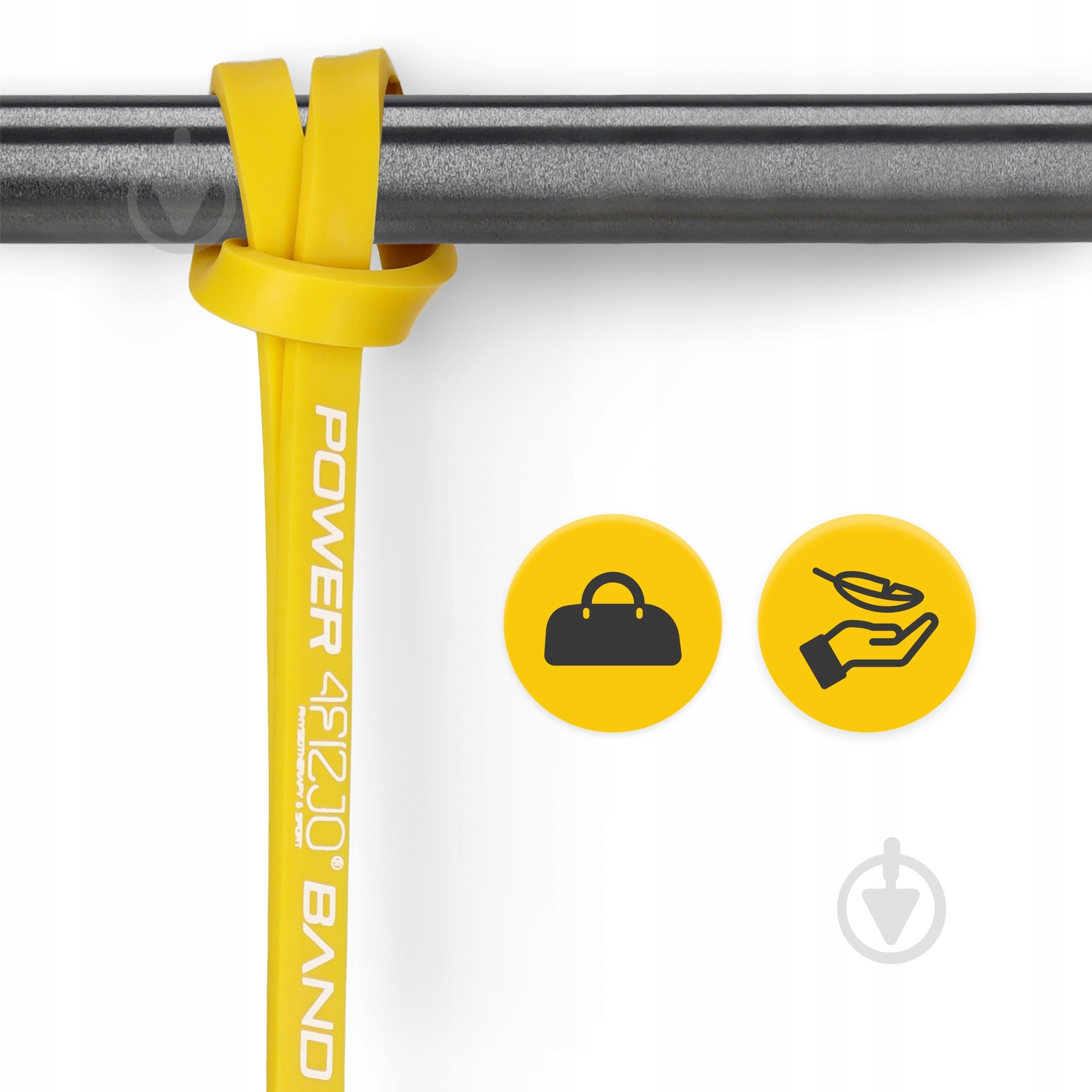 Резинка для фитнеса 4fizjo Power Band 8 мм 2-5 кг (P-5907222931783) 4FJ0050 желтый - фото 5