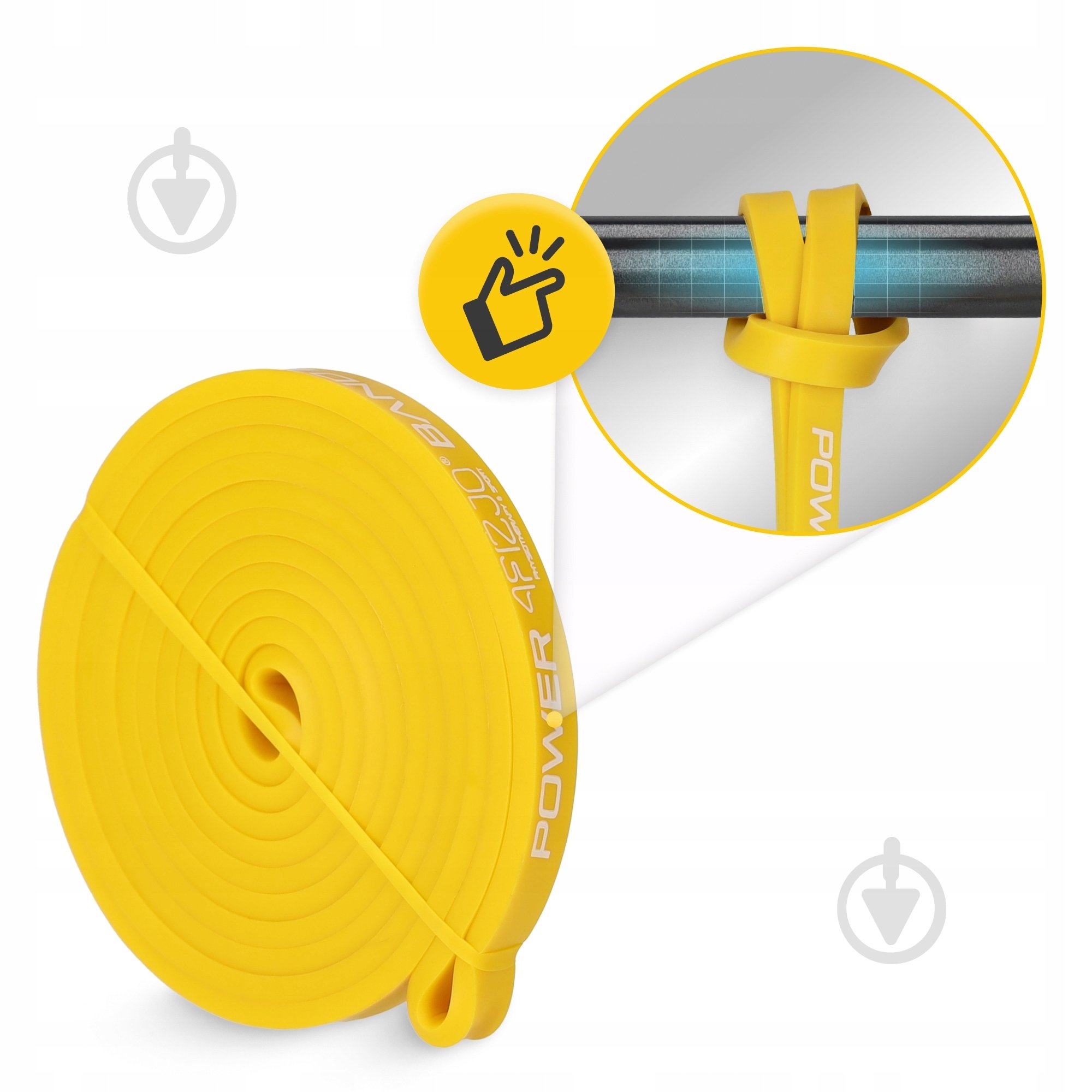 Резинка для фитнеса 4fizjo Power Band 8 мм 2-5 кг (P-5907222931783) 4FJ0050 желтый - фото 10