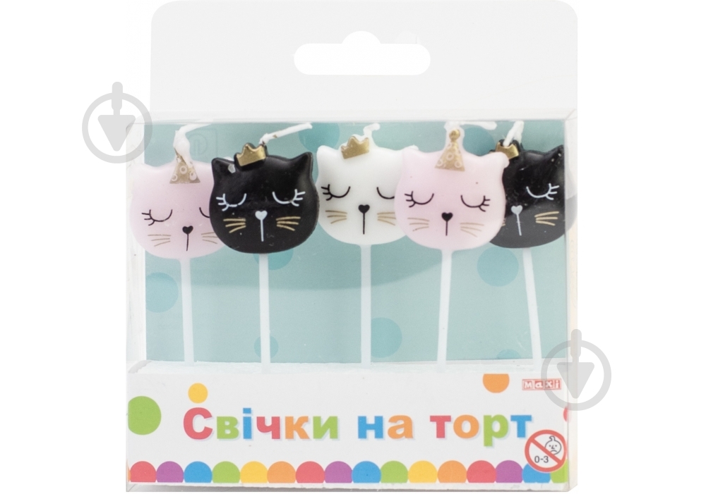 Набор свечей Kittens Maxi 5 шт. - фото 1