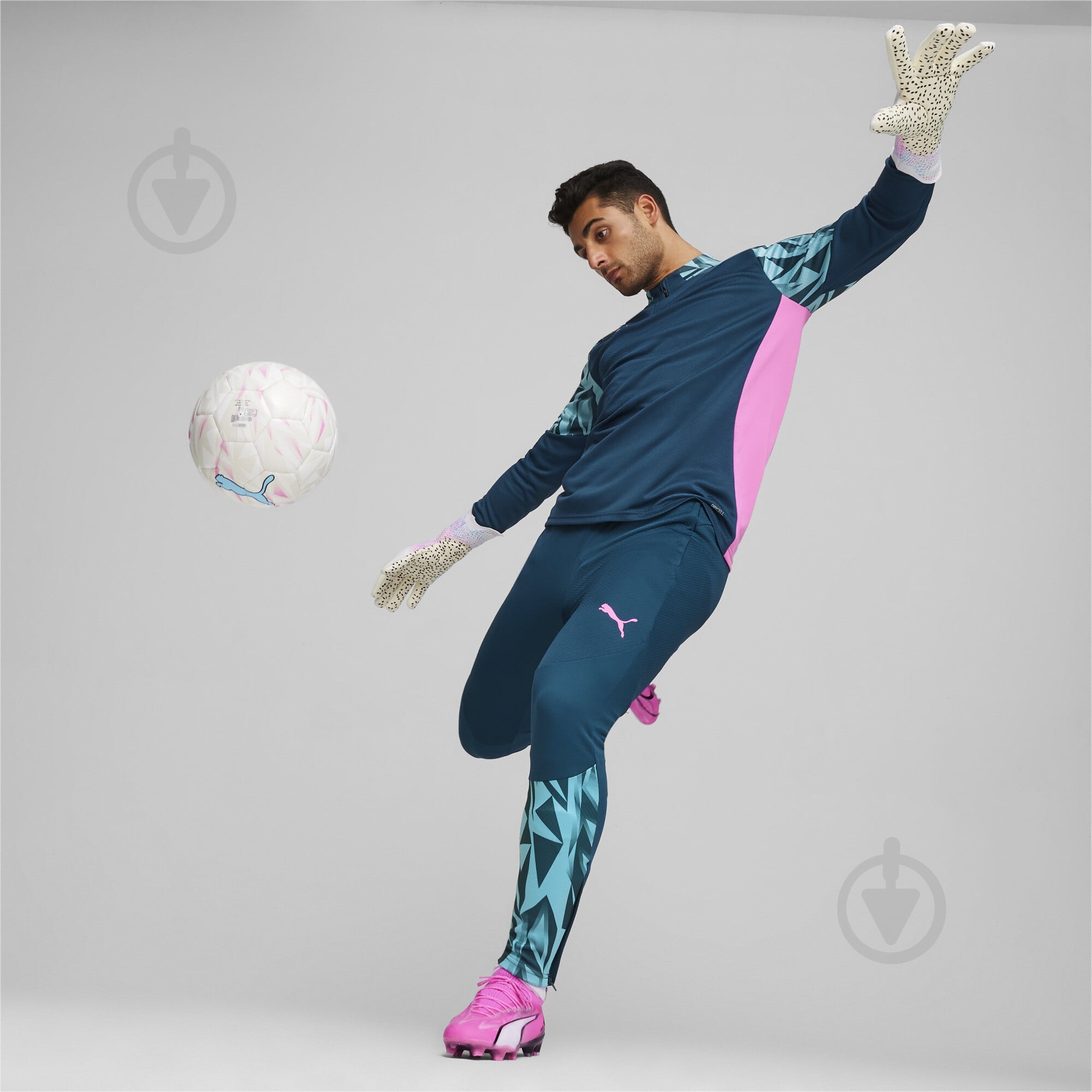 Джемпер Puma INDIVIDUALFINAL 1/4-ZIP TOP 65898256 р.M синий - фото 5