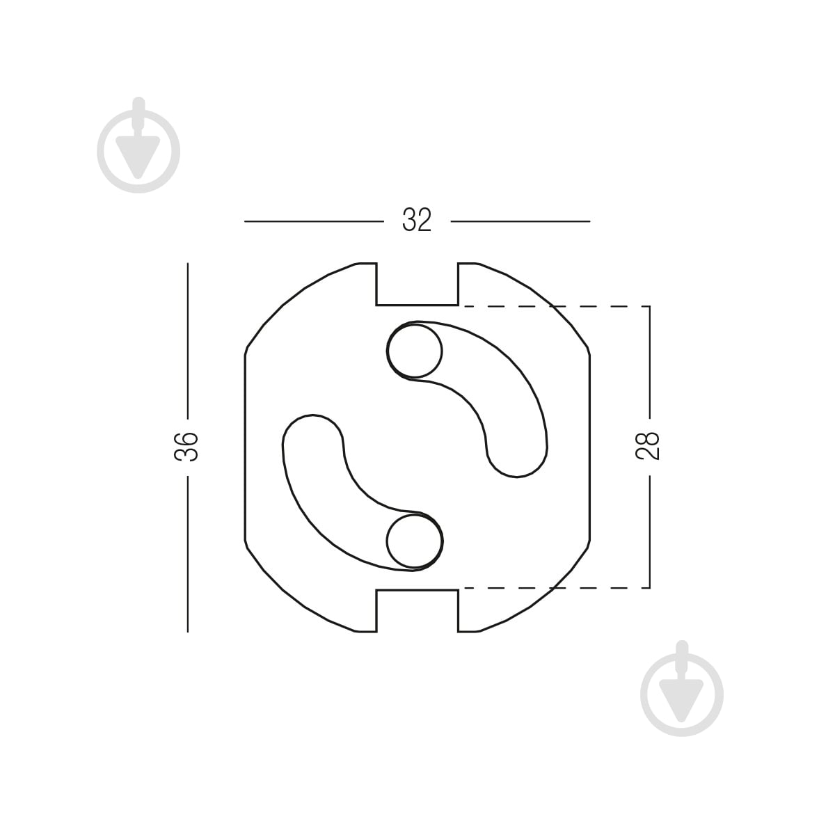 Заглушка для розетки MVM BS-13 white 6 шт. - фото 8