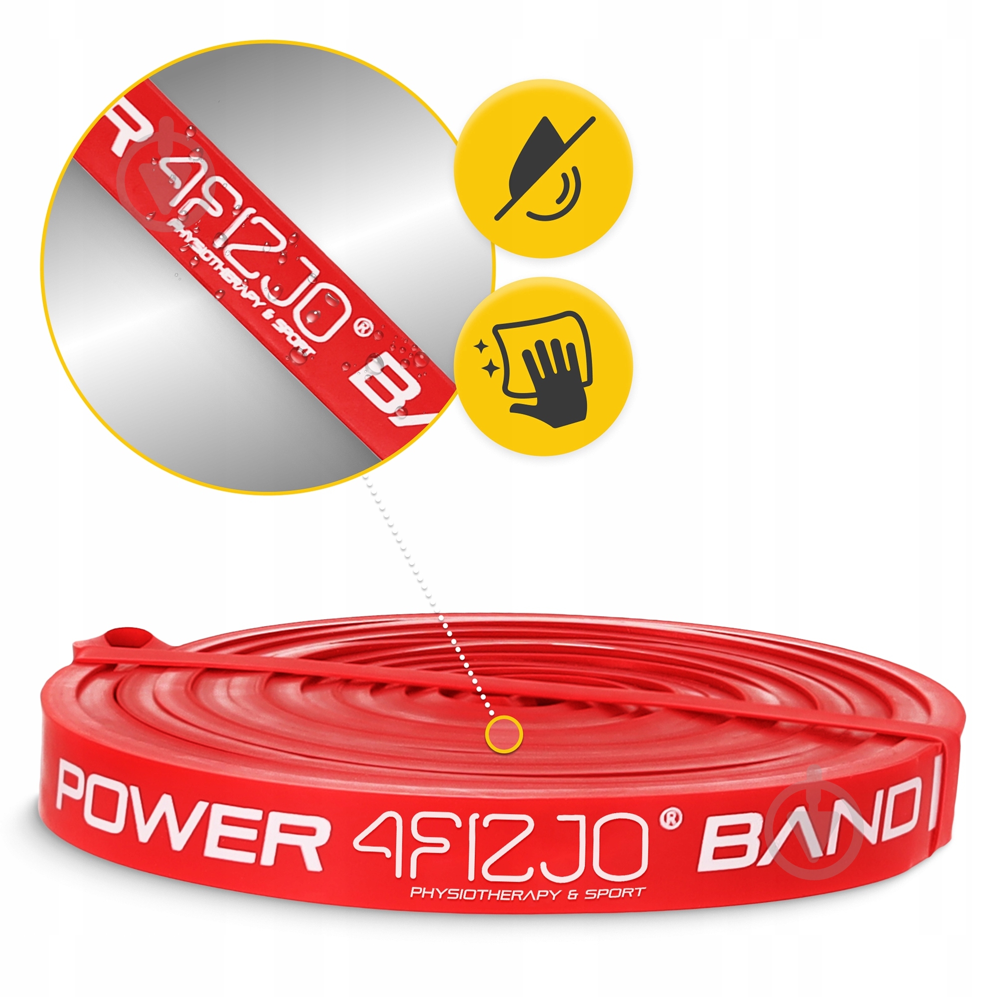 Резинка для фитнеса 4fizjo Power Band 13 мм 6-10 кг (P-5907222931059) 4FJ1059 красный - фото 5