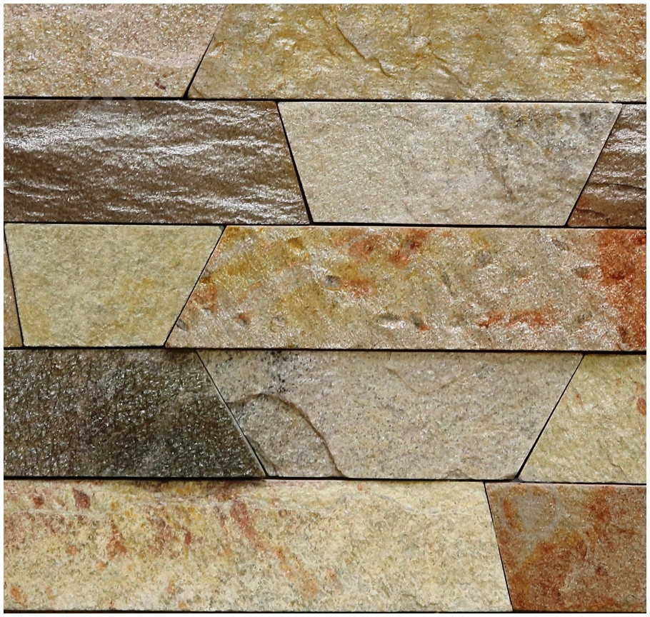 Камень KLVIV сланец-кварцит Хамелеон 60 мм 0,5 кв.м - фото 1