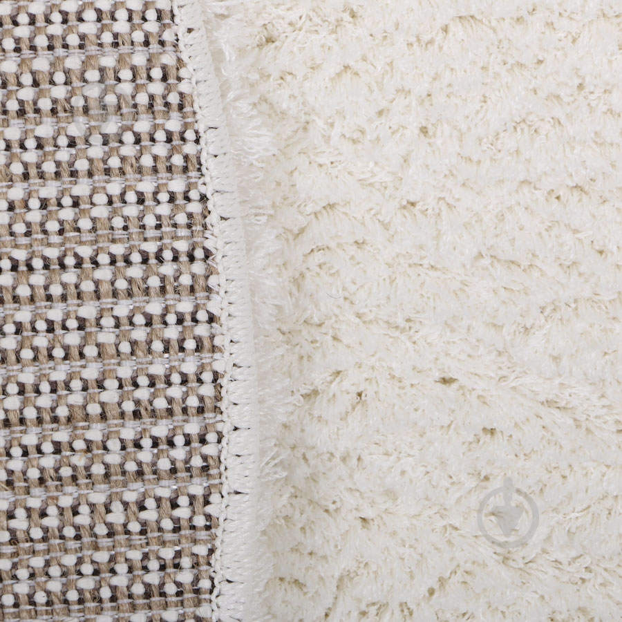 Килим Ozkaplan Karpet Gold Shaggy білий О 2x2,9 м - фото 2