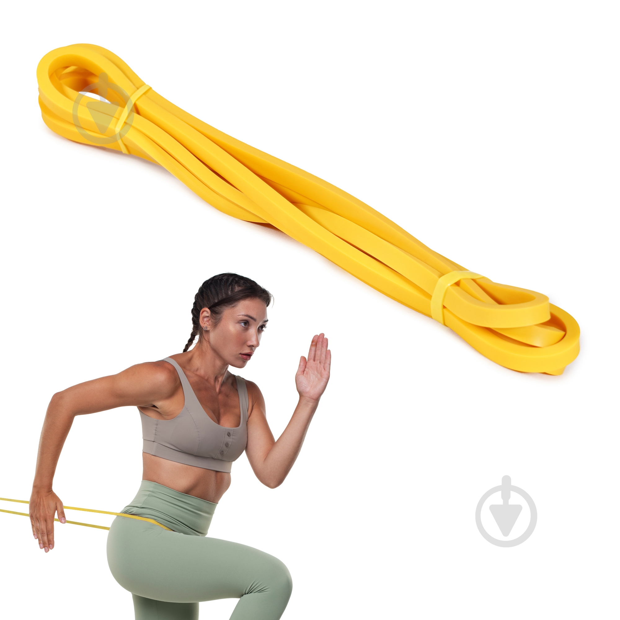 Резинка для фітнесу Cornix Power Band 6,4 мм 2-7 кг XR-0057 жовтий - фото 8 Резинка для фітнесу Cornix Power Band 6,4 мм 2-7 кг XR-0057 жовтий - фото 8