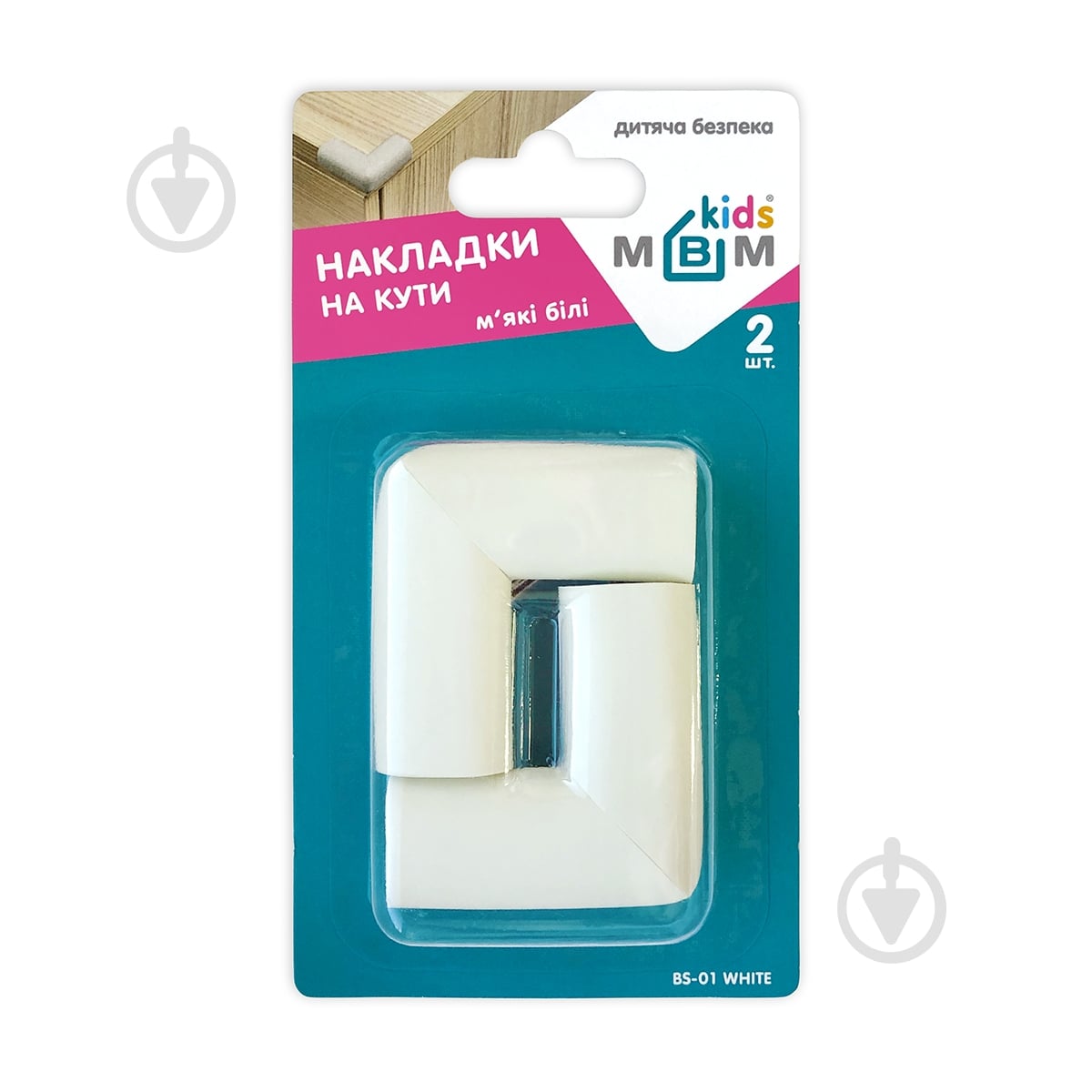 Захист на кути MVM BS-01 white - фото 1