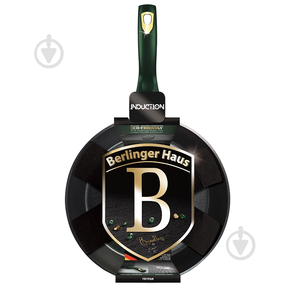 Сковорода Berlinger Haus Emerald Collection 20 см BH 6046 - фото 2