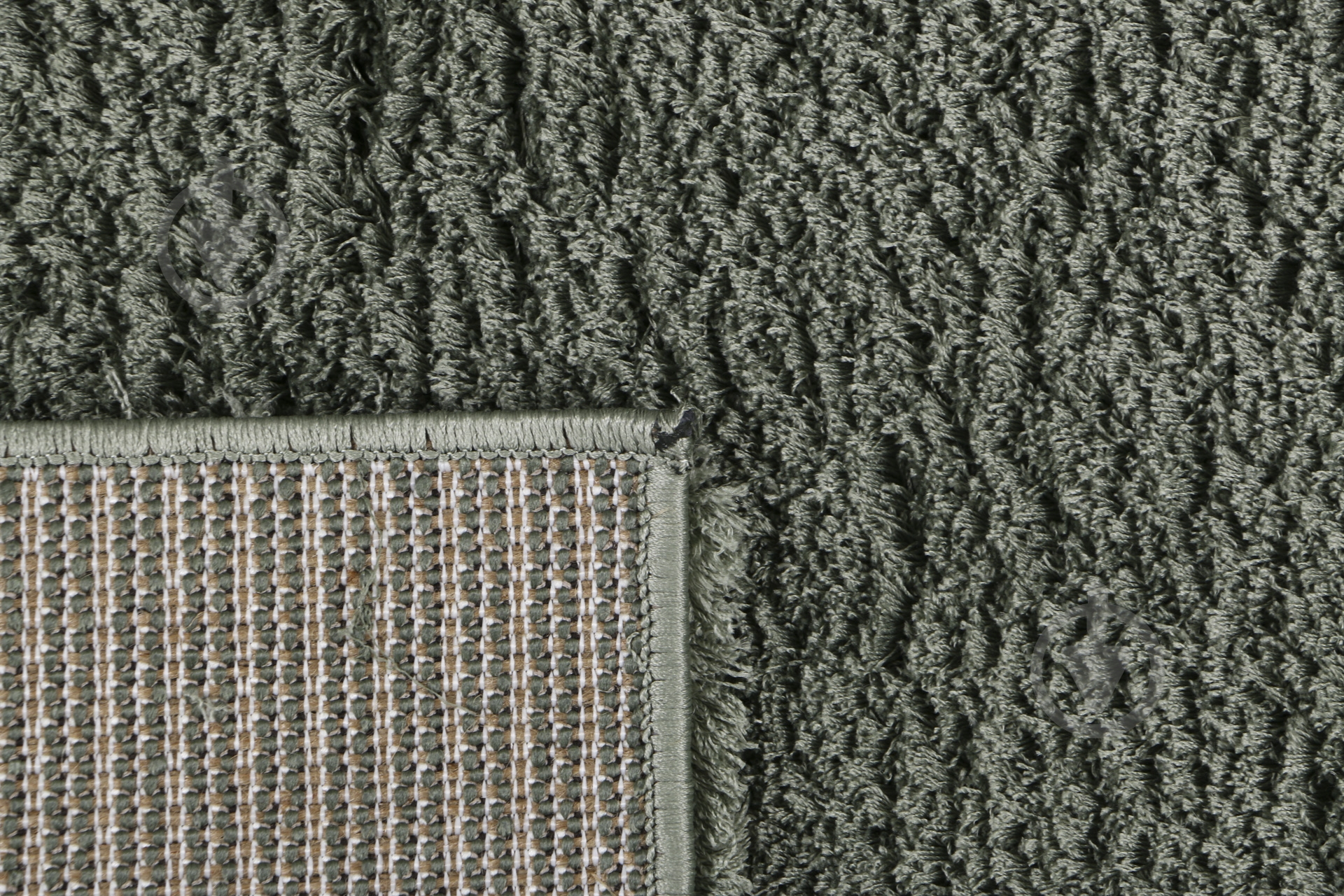 Килим Ozkaplan Karpet Gold Shaggy темно-зелений 1,5x2,2 м - фото 2