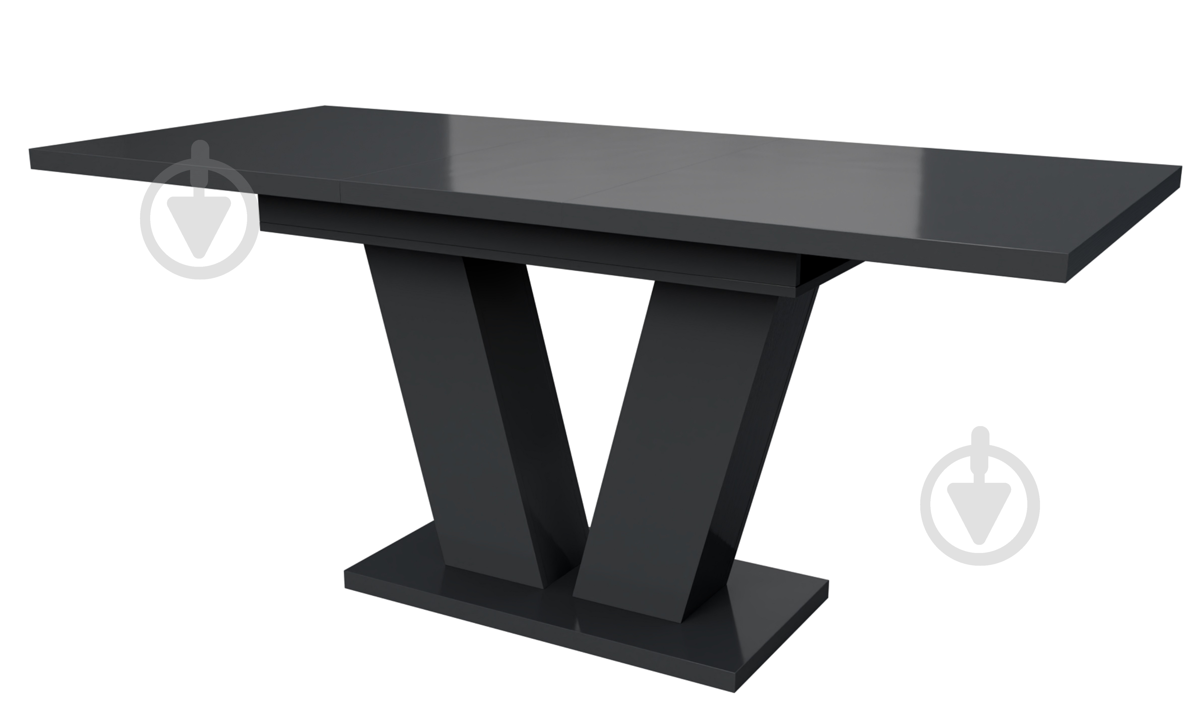 Стіл обідній Стемфорд 1380(1780)x750x750мм сірий/сірий - фото 2 Стіл обідній Стемфорд 1380(1780)x750x750мм сірий/сірий - фото 2