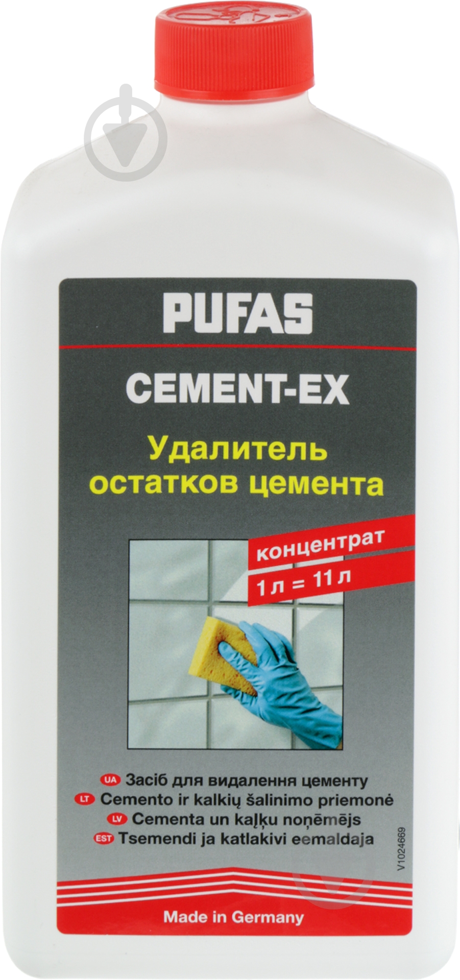 Засіб для видалення залишків цементу PUFAS Cement-Ex 1 л - фото 1