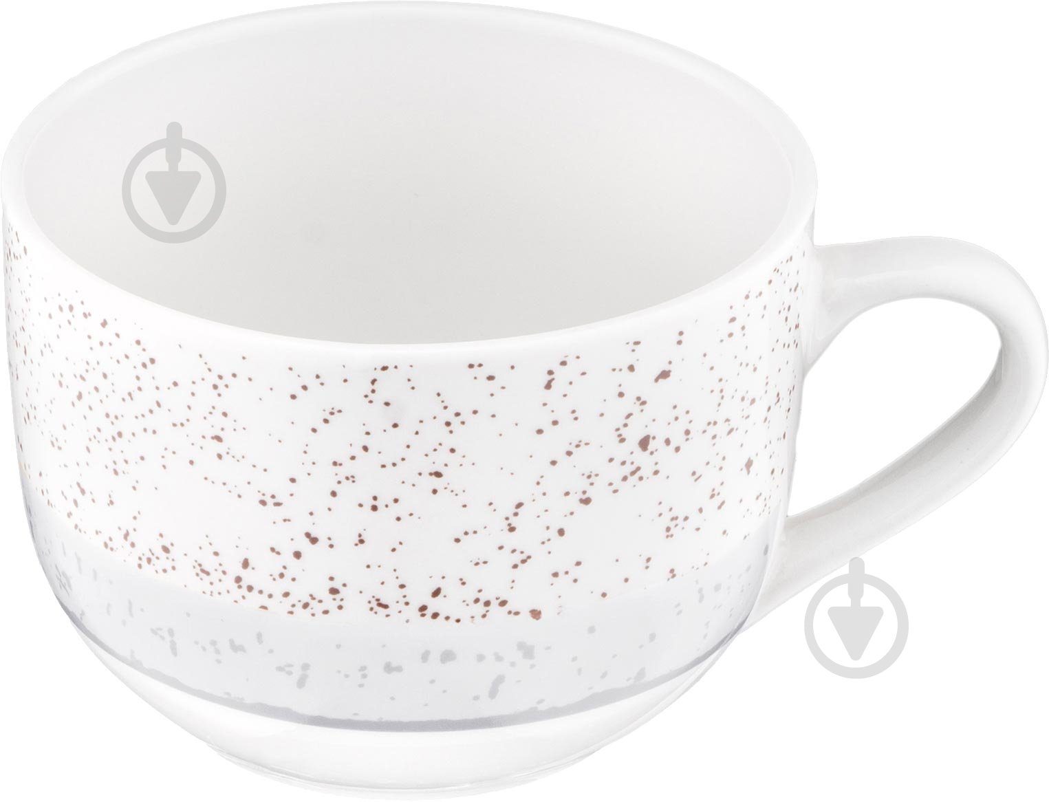 Чашка Ardesto Siena 500 мл бело-серая AR2950SW - фото 3