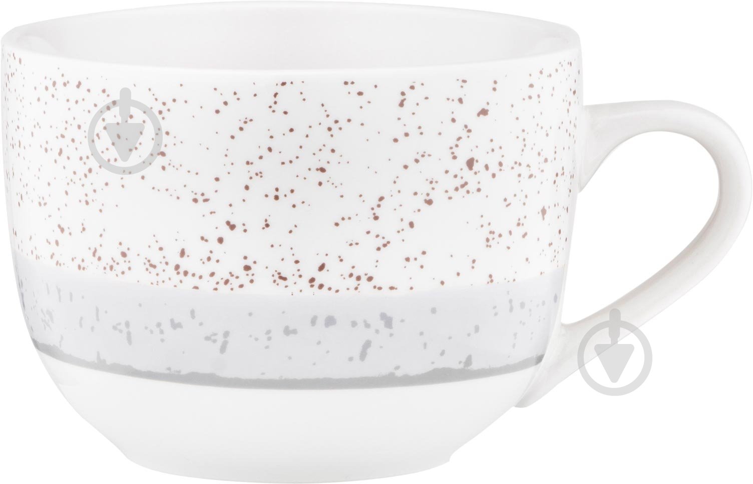 Чашка Ardesto Siena 500 мл бело-серая AR2950SW - фото 1