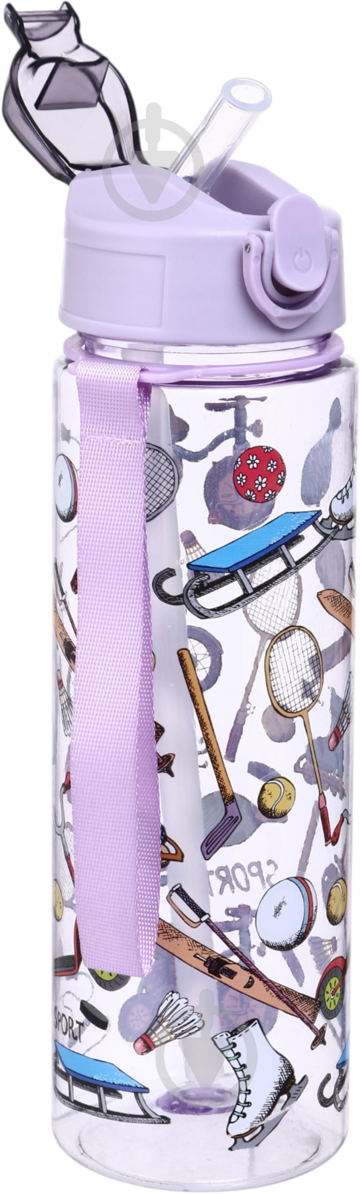 Бутылка для воды Maxmark Vacation 700 мл фиолетовая - фото 3 Бутылка для воды Maxmark Vacation 700 мл фиолетовая - фото 3