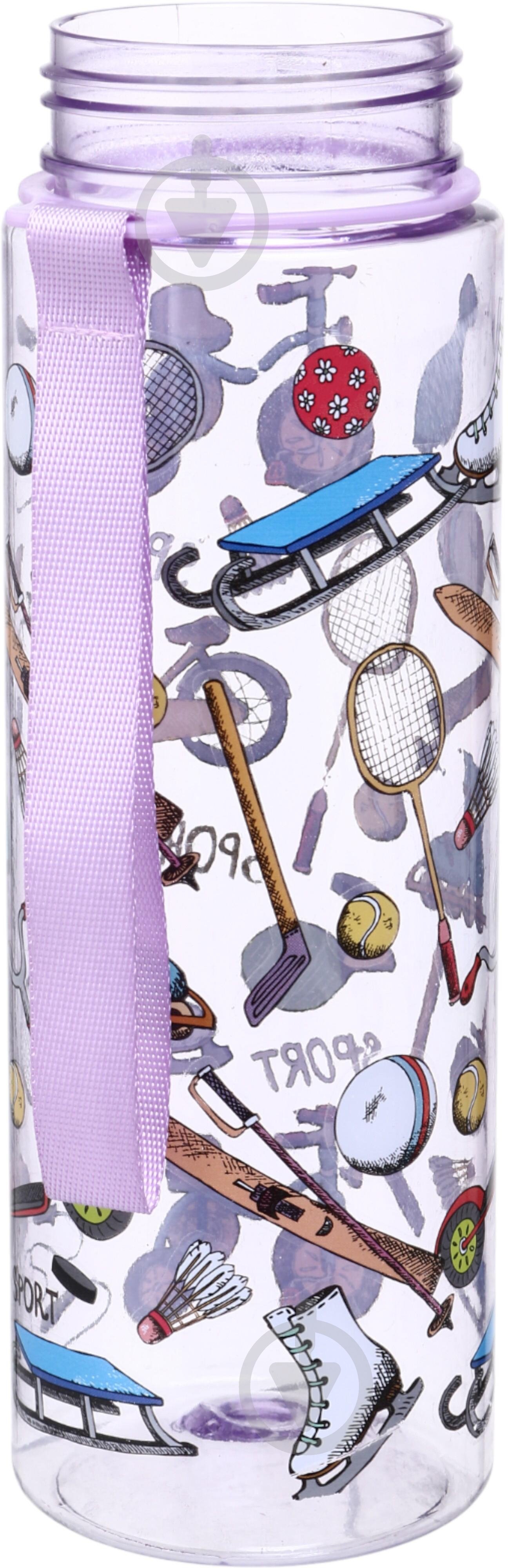 Бутылка для воды Maxmark Vacation 700 мл фиолетовая - фото 4 Бутылка для воды Maxmark Vacation 700 мл фиолетовая - фото 4