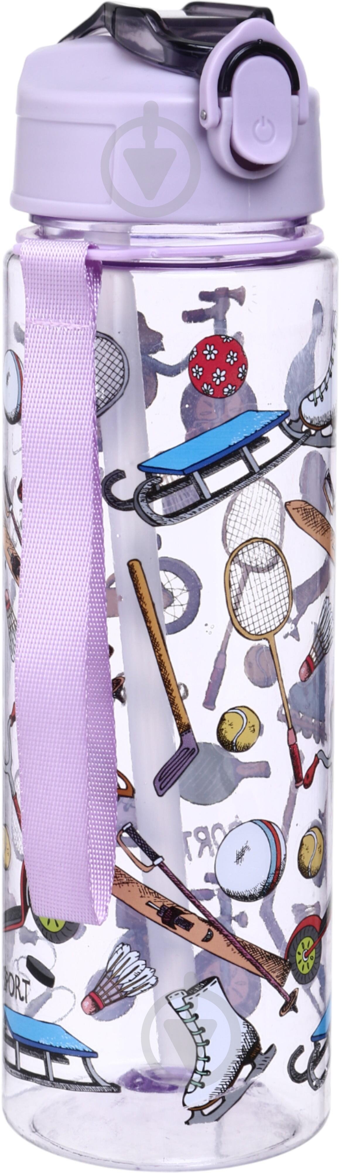 Бутылка для воды Maxmark Vacation 700 мл фиолетовая - фото 2 Бутылка для воды Maxmark Vacation 700 мл фиолетовая - фото 2