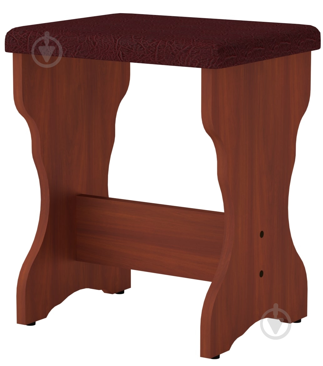 Табурет Компанит Т-1 бордовый / яблоня - фото 1 Табурет Компанит Т-1 бордовый / яблоня - фото 1