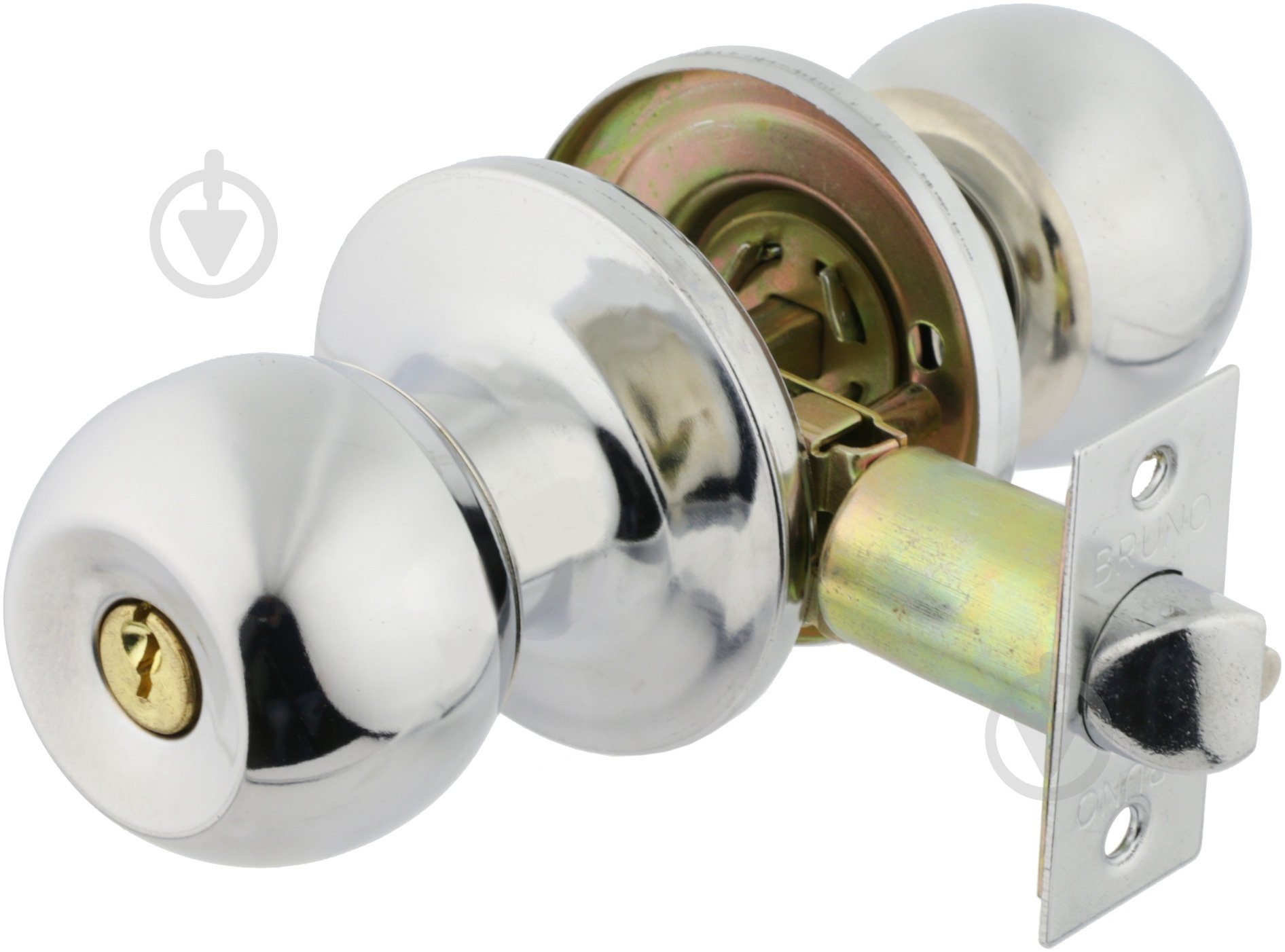 Кнобсет (ручка-защелка) Bruno 607 CP PZ хром - фото 1