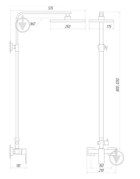 Душевая система Globus Lux SICILIA SBQ-SH-125-BB - фото 5