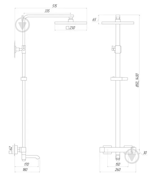 Душевая система Globus Lux VAN-GLQ-0041T-BB - фото 5 Душевая система Globus Lux VAN-GLQ-0041T-BB - фото 5