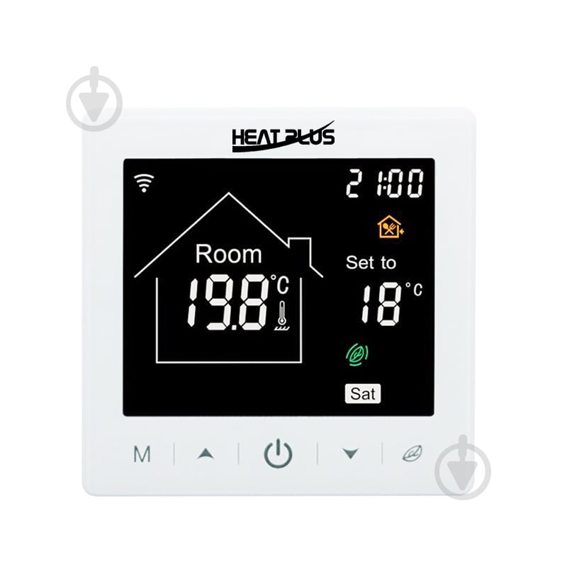 Терморегулятор Heat Plus М2.716 Wi-Fi белый - фото 1 Терморегулятор Heat Plus М2.716 Wi-Fi белый - фото 1