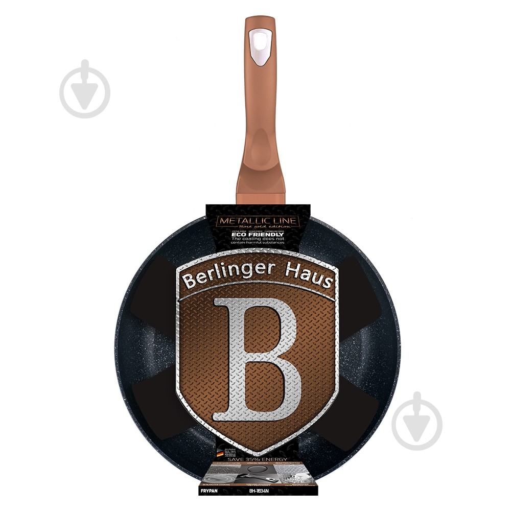 Сковорода Berlinger Haus Metallic Line ROSE GOLD Edition 26 см BH 1834N - фото 1