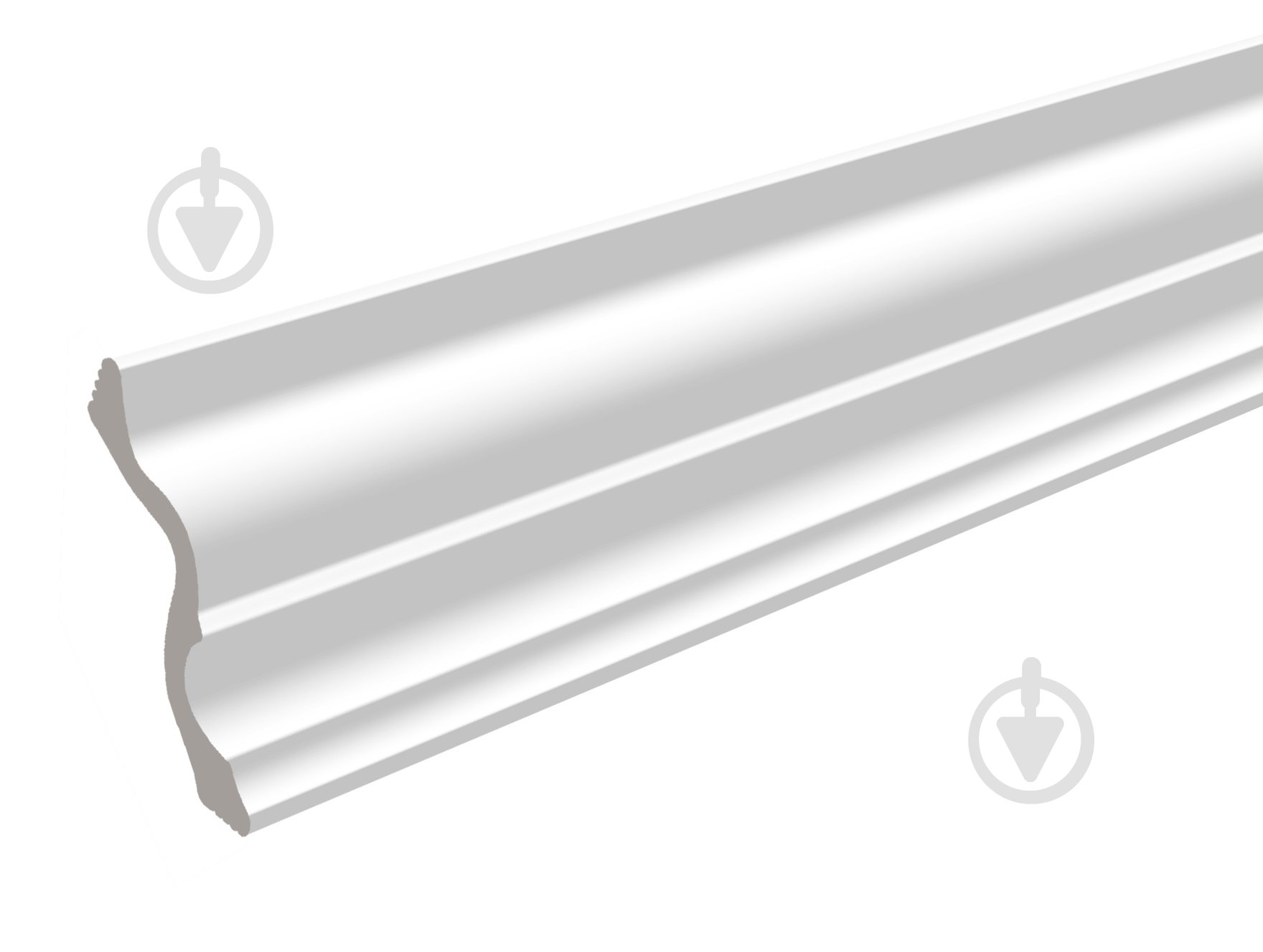 Потолочный плинтус Premium Decor PG110 2000x80x80 мм - фото 1